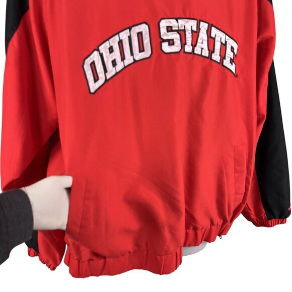 Ohio State University 58 Sports Men L 3D Spell Out Pullover Varsity Jacket Lined - Picture 5 of 16